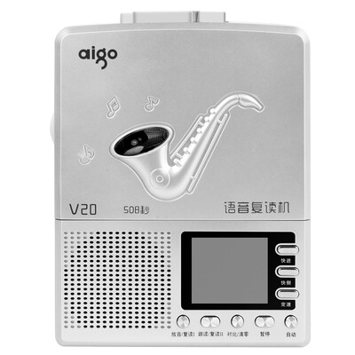 

Patriot (aigo) V20 Repeater Первичная и средняя школа English Learning Machine Английская лента Play Music Play Recorder Blue