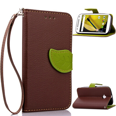 

Коричневый Дизайн Кожа PU откидная крышка бумажника карты держатель чехол для Moto ROKR E2