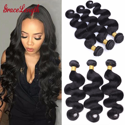 

8A Grade Brazilian Body Wave Virgin Hair 3 Bundles Grace Length Hair Body Wave Brazilian Hair Weave Bundles Unprocessed Human Hair