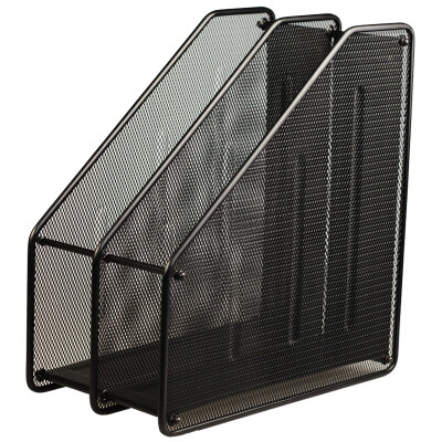 

Miki SUNWOOD 1219 two file box file basket wire mesh black