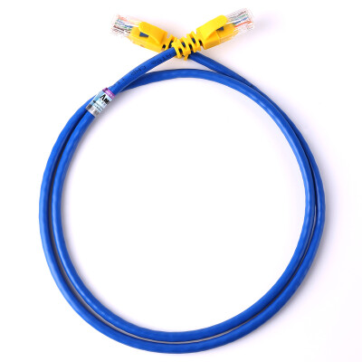 

AMPC (AMCOM) AMCAT5E0830 (BU) Project-level network jumper ultra-five cable pure copper 8-core oxygen-free copper crystal head cable 3 m blue jacket