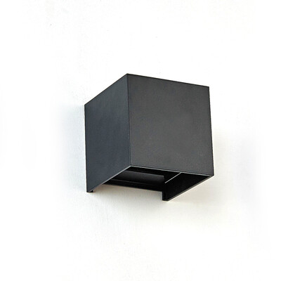 

Jingdong Supermarket Bao Lihuang LED bedroom bedside wall lamp aluminum modern simple square hall hallway corridor warm wall lighting G1501 black
