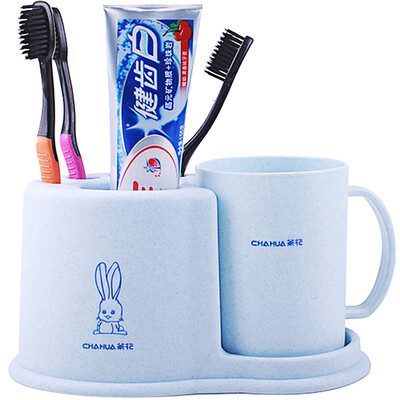 

CHAHUA Toothbrush Holder Stand Multifunction Set With Mug Cup 2205