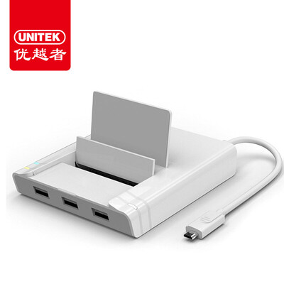 

Улучшенный человек (UNITEK) Micro USB OTG разветвитель 3 0,3 Mi Anzhuo проводной LAN концентратор HUB планшетный телефон зарядки док-белый Y-2175WH