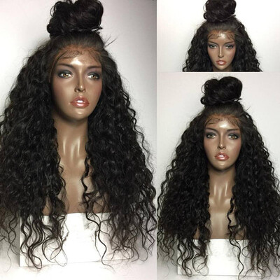 

Water Wave Front Lace Wigs Brazilian Full Lace Human Hair Wigs For Black Women Wet Wavy Lace Front Human Hair Wig Baby Hair Around