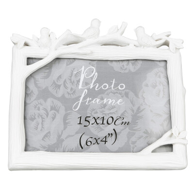 

Flower frame set frame bird language photo frame wedding photo frame photo album pendulum creative gift 6 inch cross section ivory