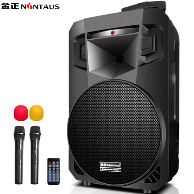 

Jinzheng NINTAUS N36 12 inch square dance audio Bluetooth outdoor portable lever speaker high power subwoofer with wireless microphone microphone double microphone