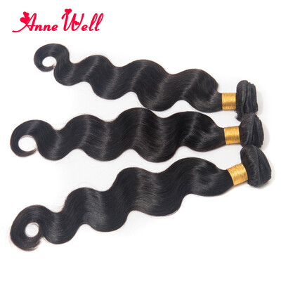 

7A Indian Virgin Hair Body Wave 3 Bundle Mink Indian Human Hair Weave Anne Well Hair Products Indian Hair Weave Bundles