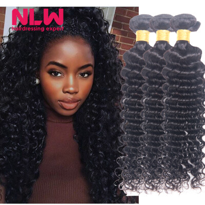 

Bouncy Top Quality NLW Products Brazilian Virgin Hair Deep Wave 5 Bundles 8A Unprocessed Free Shipping Full&Thick
