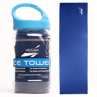 

Four thousand kilometers fashionable bottled sports ice towel towel outdoor fitness cold feeling sports towel ice towel sweat sweat quick drying SW9007 blue