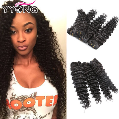 

2017 Grade 8A Brazilian Deep Wave 4 Bundles Brazilian Hair 4 Bundles Natural Color Hair Weave Beauty Company Products