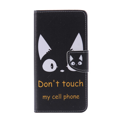 

Cat Ears Design PU Leather Flip Cover Wallet Card Holder Case for SAMSUNG A9