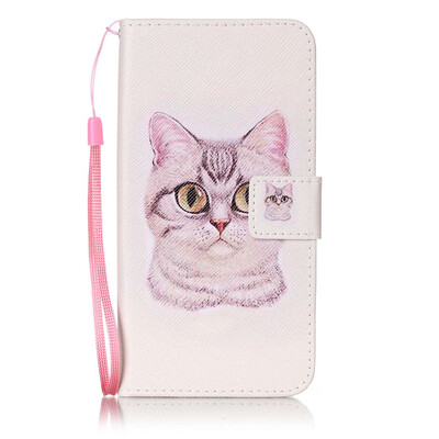 

Короткие волосы Cat Дизайн PU кожа флип Обложка Кошелек Карты Держатель чехол для Google Pixel