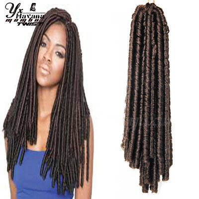 

2017 Best Fashion High Quality 14 Inch Ombre 3 Colors Synthetic Dreadlock Hair Extensions Soft Dreads Braids Free Shipping