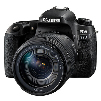 

Комплект Canon EOS 77D SLR (EF-S 18-135 мм f / 3,5-5,6 IS USM)