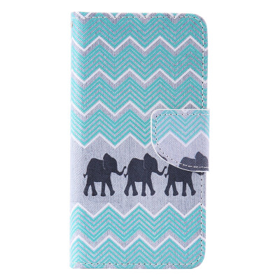 

Elephant Design PU Leather Flip Cover Wallet Card Holder Case for SAMSUNG A310 A32016