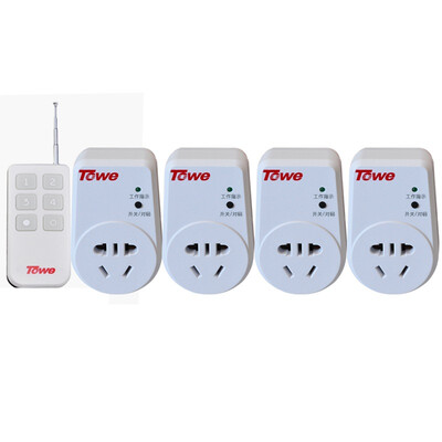 

With the TOWE WS101 D-4 a drag four wireless remote control socket 220V four-way switch