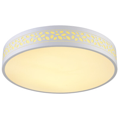 

Three male aurora led ceiling lamp round modern simple warm romantic round bedroom study lamp third gear color 24W white
