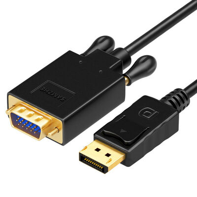 

Shanze SAMZHE ZJX-55 DP revolution VGA cable DisplayPort turn vga male to public conversion computer TV video cable 3M black