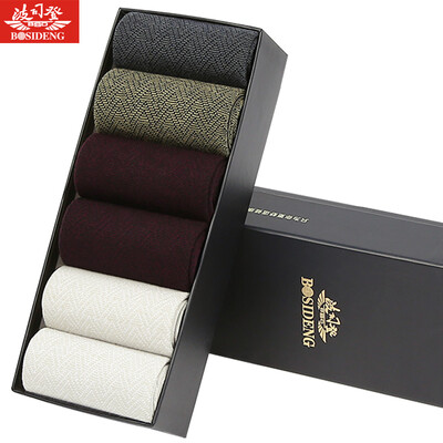 

BOSIDENG Socks Male BJZ78037 Business Men Socks Breathable Sports Casual Mix 6