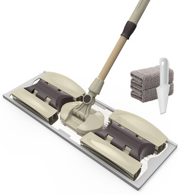 

Jiajie JJ-PB08 flat mop dust puddle suction wood floor rotation flat drag mop to drag shop board surface 60cm to send original mop 1 block