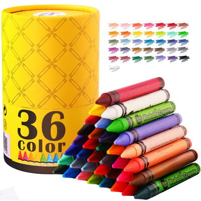 

JoanMiro children's crayons 36 colors washable baby crayon drop shaving brush JM08749
