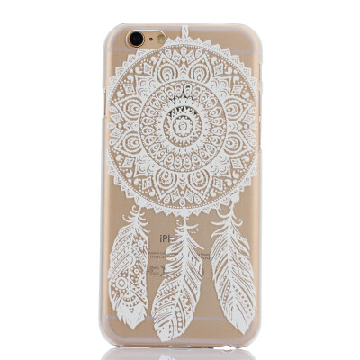 

Feather flower Pattern Soft Thin TPU Rubber Silicone Gel Case Cover for IPHONE 66S