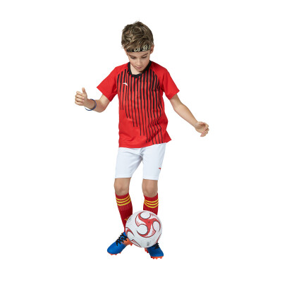 

Anta (ANTA) children's clothing boys soccer game set children's sports two-piece suit 35724202 big red / pure white 160