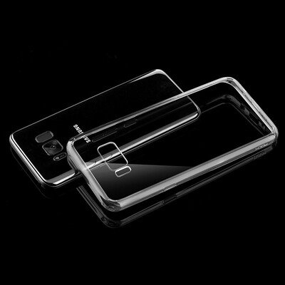 

ROCK Locke Samsung s8plus телефон оболочки / защитный рукав ранней серии твердых и мягких оболочек / тонкий прозрачный черный пиджак