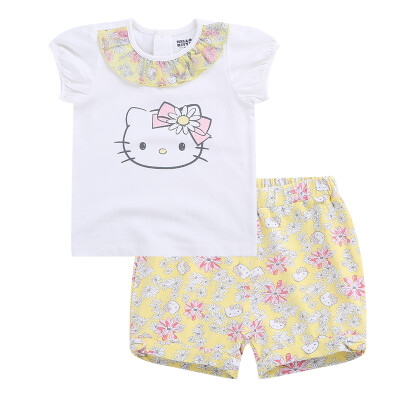 

HelloKitty Children's Short Sleeve Set Top Shorts Outline Kit KA722BA18W0180