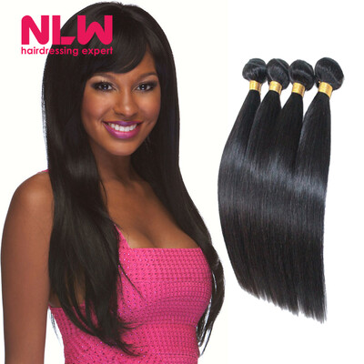 

Natural Color NLW Products Cheap 8A Top quality Peruvian Virgin Human Straight Hair Weaves 4 Bundles Mix for Black Women Thick