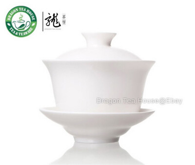 

Bone China High Quality White Fine Porcelain Gaiwan with Saucer 150ml 507oz