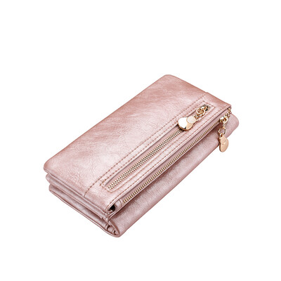 

New design women wallet long high quality female clutch zipper wallets cellphone bag pocket