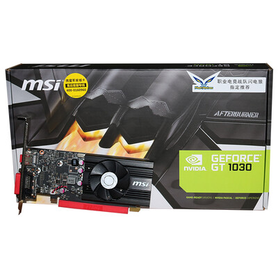 

MSI MSI GT 1030 2G LP OCV1 64BIT GDDR5 PCI-E 3.0 видеокарты