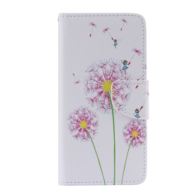 

Pink Dandelion Design Кожа PU откидной крышки Кошелек для карты Держатель для LG G5