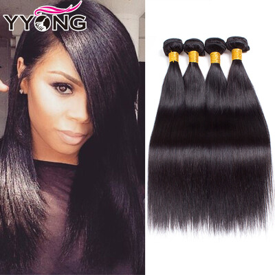 

8A Brizilian Virgin Hair Straight 4 Piece Unprocessed Virgin Brazilian Straight Hair YYONG Hair 4 Bundles Straight Hair Weave