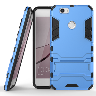 

Синий Slim Robot Armor Kickstand Ударопрочный жесткий корпус из прочной резины для HUAWEI Nova
