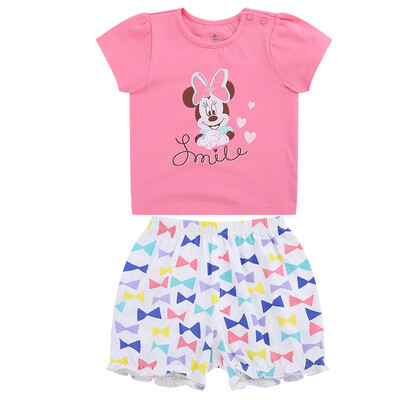 

Disney baby Disney baby girl short sleeve shorts suit DA722BE04R0811 sweet melon red 110