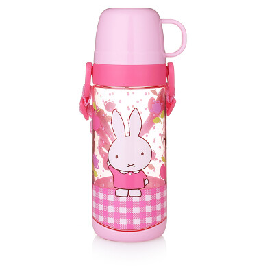 

Miffy rabbit children&39s kettle plastic cup 550ml large capacity children outdoor kettle with strap portable dual-use outdoor cup MF-4253 powder