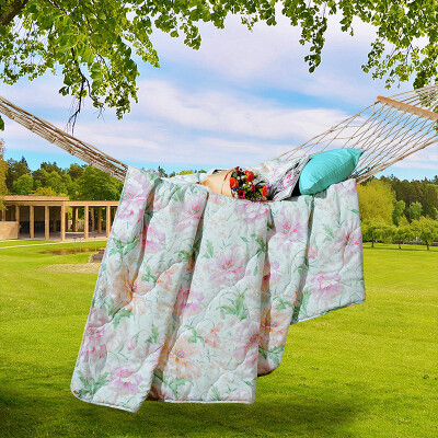 

Fu&39anna FUANNA can be washed summer air-conditioned by summer cool was double summer printed summer breeze breeze 15 meters bed 203cm 229cm light green