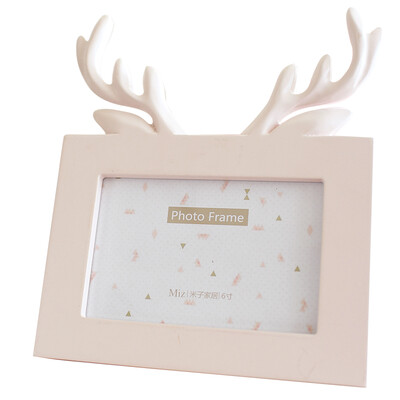 

Rice child home creative photo album pendulum photo 6 inch Tanabata Festival creative photo frame send girlfriend birthday gift pink antlers picture frame