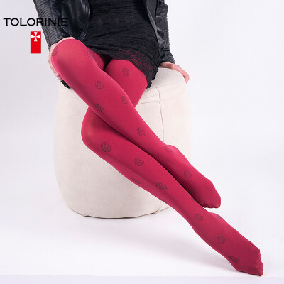 

TOLORINIE stockings personalized trend jacquard pantyhose spring&summer rendering sexy pantyhose 2 groups K1090C0099