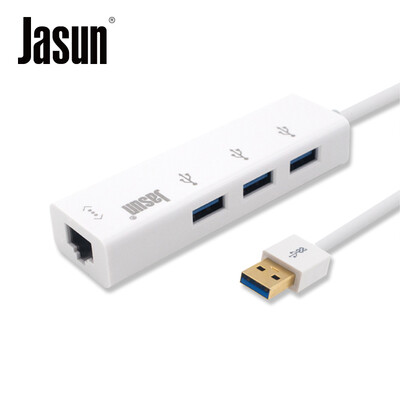 

Jebshun (JASUN) USB3.0 HUB расширение ступица высокоскоростного USB3.0 + 3 Gigabit Ethernet USB к RJ45 сетевой кабель конвертер поддерживает Apple Mac Air свободный привод JS-051