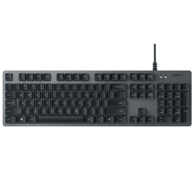 

Logitech (Logitech) K840 проводной клавиатура офисной техники ключи механической клавиатуры программируемые алюминиевые панели 4