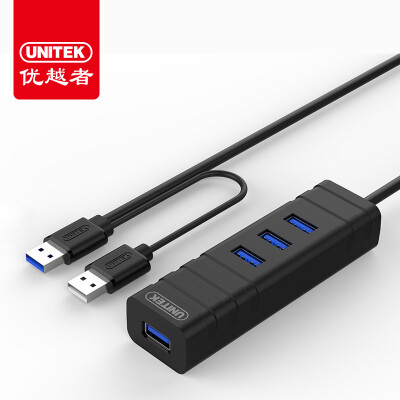 

Улучшенный человек (UNITEK) USB3.0 разветвитель задерживается более чем на четыре высокоскоростных интерфейс расширения до 1,50 м ноутбука настольного компьютера 4-концентратора HUB конвертера черного Y-3056CBK