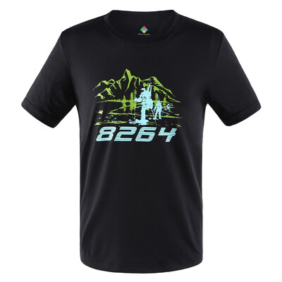 

8264 outdoor men's comfortable breathable quick-drying round neck short sleeve T-shirt comfortable quick-drying clothes K7S222543 dark blue M