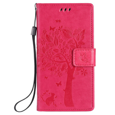 

Rose Tree Design PU Leather Flip Cover Wallet Card Holder Case for HUAWEI P8