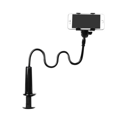 

Bee-wing bedside table lazy stent phone stand adjustable multi-function universal knob clip section Athens black 70cm
