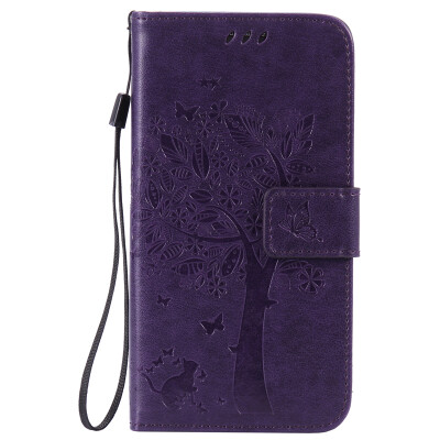 

Purple Tree Design PU кожа флип крышку кошелек карты держатель чехол для SAMSUNG G530