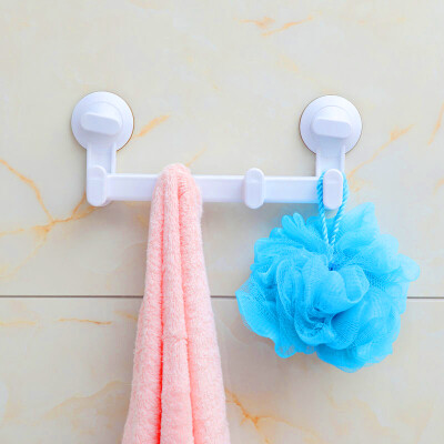 

Three thousand feet towel rack no trace suction cup hook stick hook four row hook strong load 10kg SQC-7509